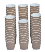 Ripple Paper Cup 120 ML Brown Color