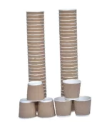 Ripple Paper Cup 120 ML Brown Color