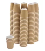 Ripple Paper Cup 120 ML Brown Color